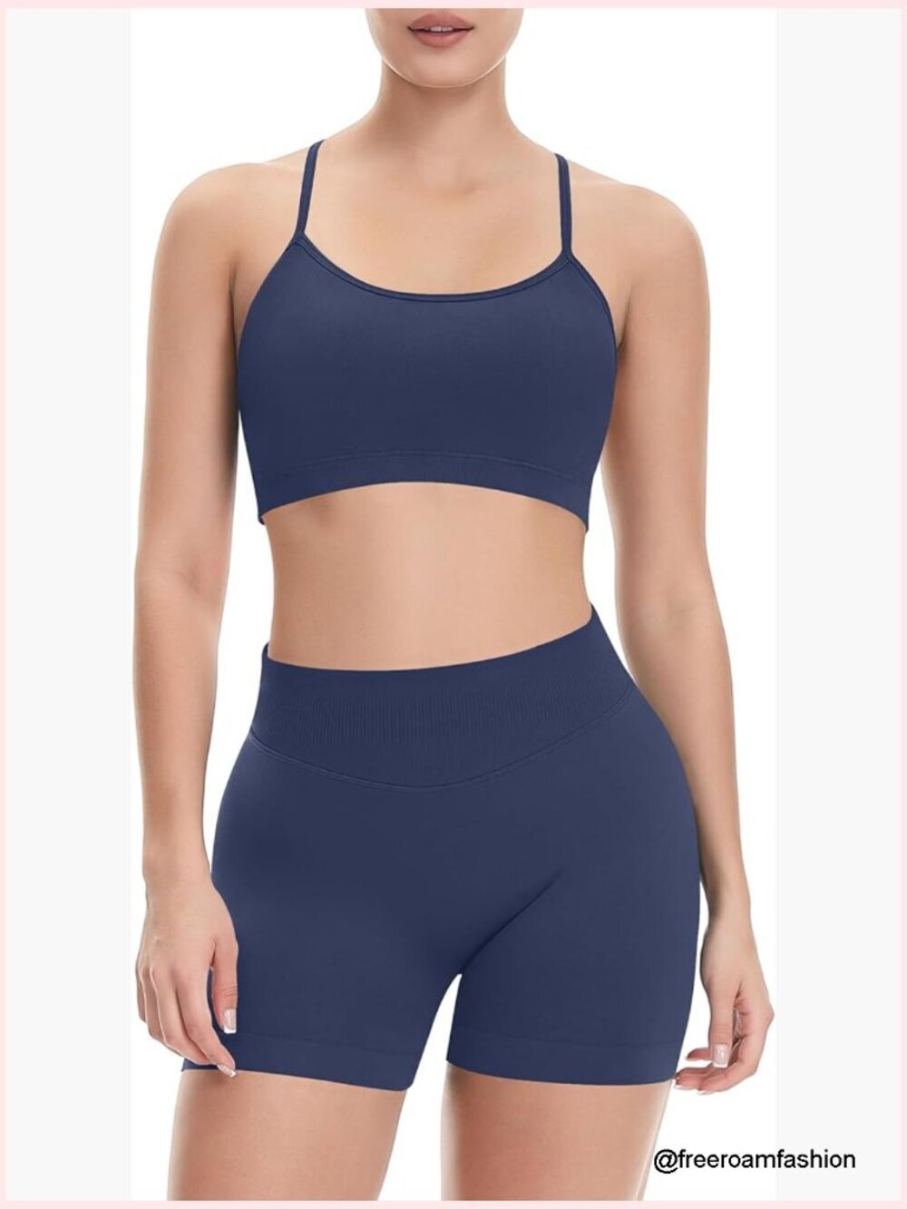 2 Piece Workout Sets Sport Bra & Scrunch Butt Shorts Athletic Yoga Gym Outfits